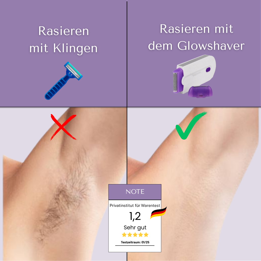 GlowShaver | Schmerzfreie Haarentfernungstechnologie