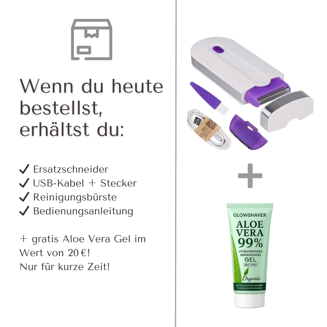 GlowShaver | Schmerzfreie Haarentfernungstechnologie